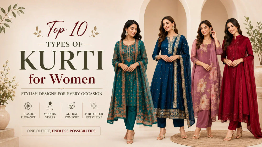 types of kurti for women