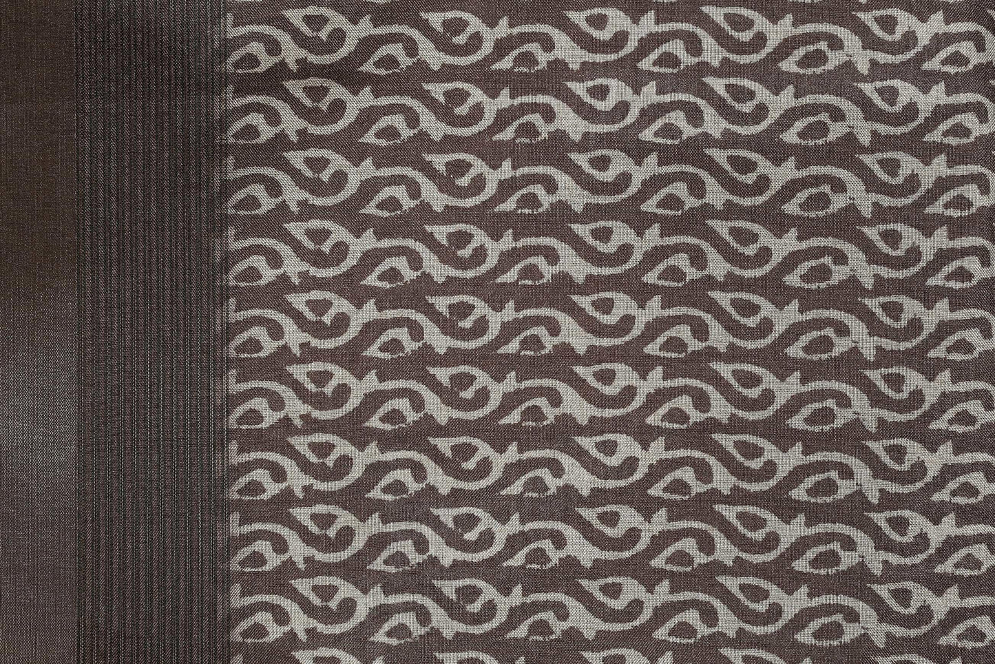 Alluring Beige Colored Cotton Linen Designer Printed Saree - Ibis Fab