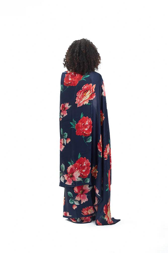 Refreshing Blue colored Partywear Linen Designer Saree - Ibis Fab