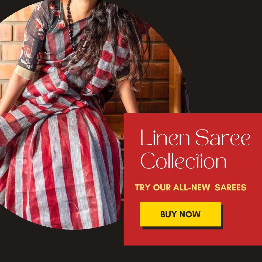 Linen Saree: A Breath of Freshness and Timeless Elegance - Ibis Fab