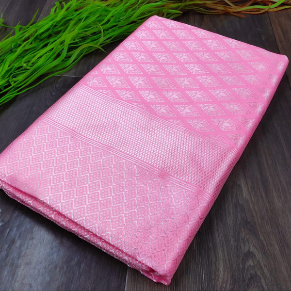 Pink Silk Saree