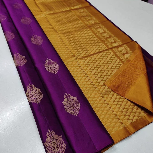 Purple Silk Saree