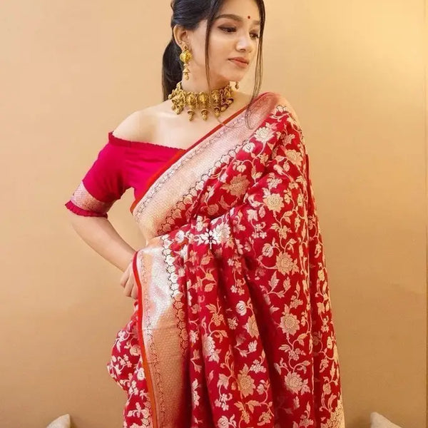 Red Silk Saree