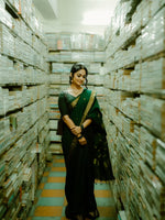 Green Jacquard Saree