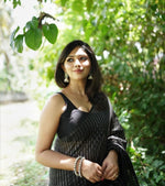 Classic Black Jacquard Saree