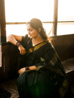 Black Jacquard Saree 