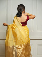 Yellow Jacquard Saree