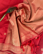 Royal Red Jacquard Saree