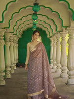 Light Purple Jacquard Saree