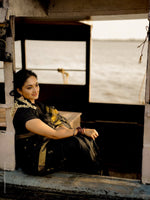 Black Jacquard Saree 