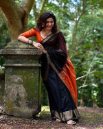 Black Jacquard Saree