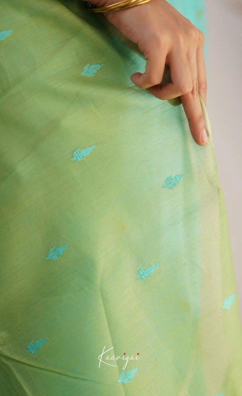 Sky Pista Jacquard Saree
