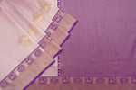 Elegant Peach Purple Jacquard Saree
