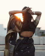 Elegant Black Jacquard Saree