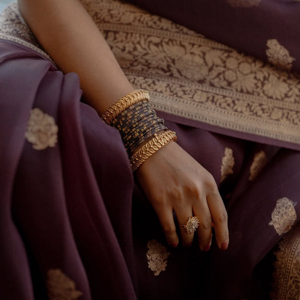 Elegant Maroon Jacquard Saree