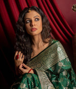 Elegant Green Jacquard Saree