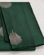 Graceful Mahendi Green Jacquard Saree