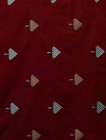 Maroon Jacquard Saree