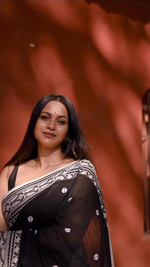 Luxurious Black Jacquard Saree