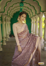 Light Purple Jacquard Saree