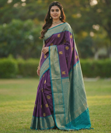 Wine Jacquard Saree for Women – Premium Festive & Party Wear Elegance