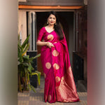 Premium Pink Jacquard Saree
