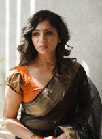 Black Jacquard Saree