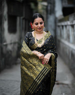 Premium Black Jacquard Saree