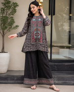 Women's Pure Natural Crape Printed Co-Ord Set