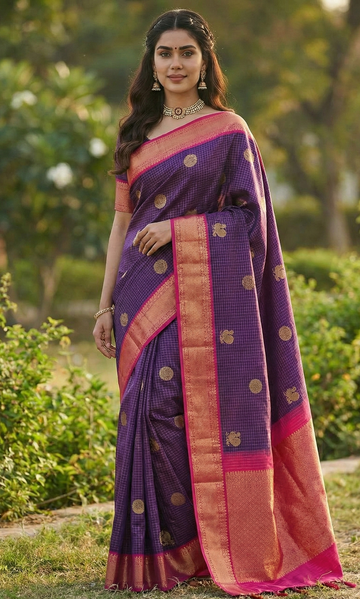 Wine Pink Jacquard Saree for Women – Premium Festive & Wedding Wear Elegance