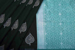 Tea Blue Jacquard Saree