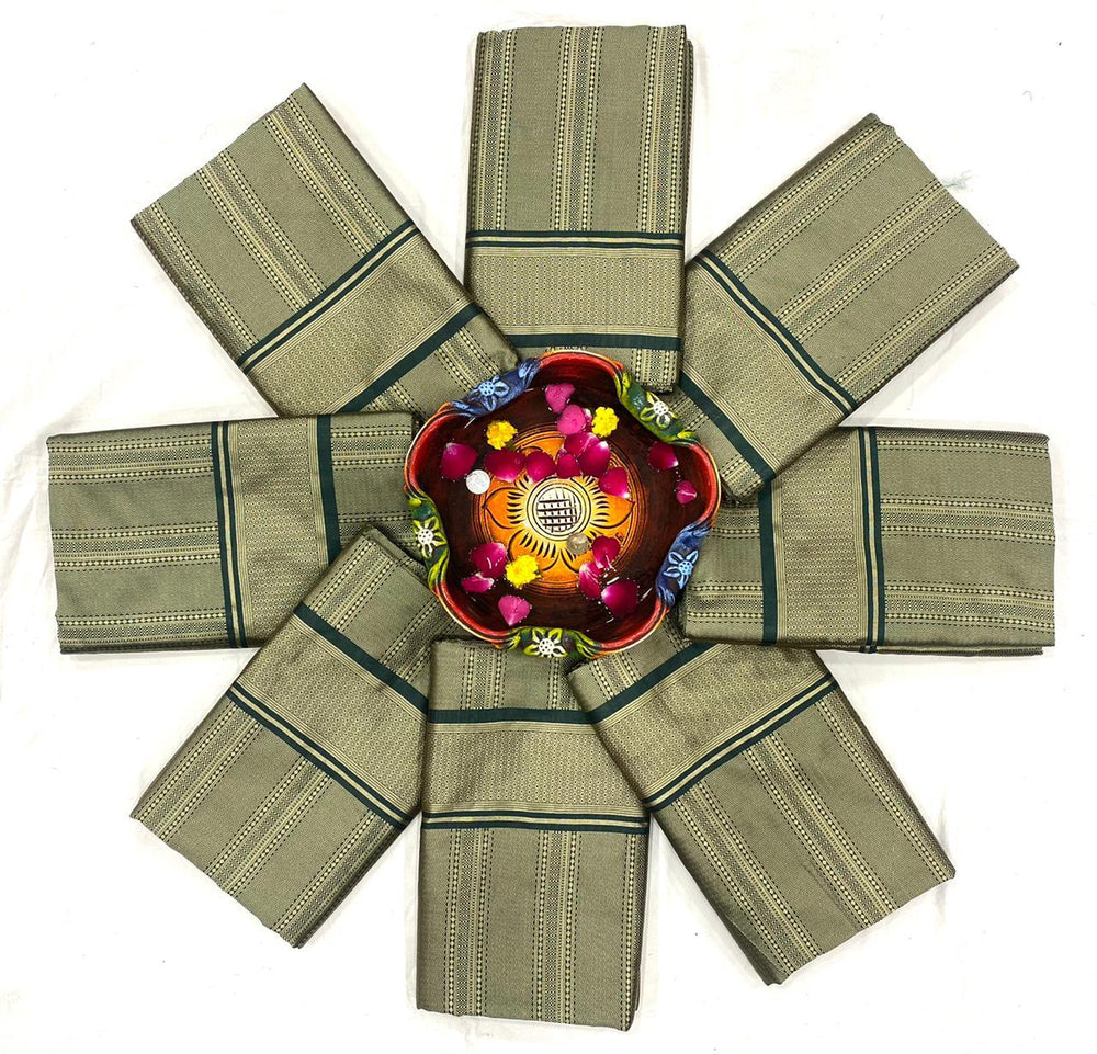 Mahendi Green Jacquard Saree