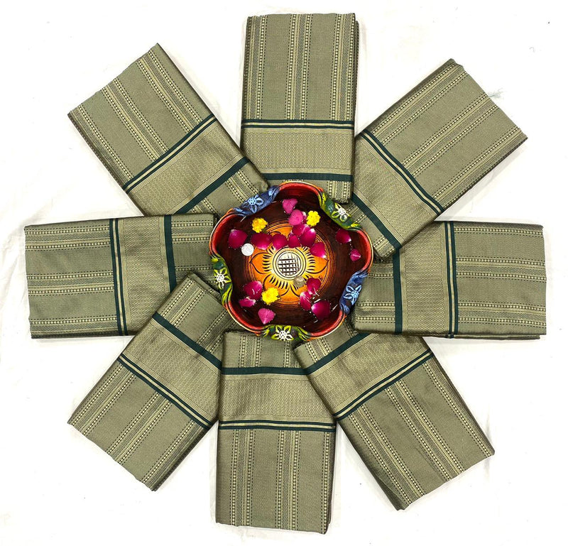 Mahendi Green Jacquard Saree