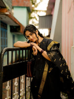 Black Jacquard Saree 