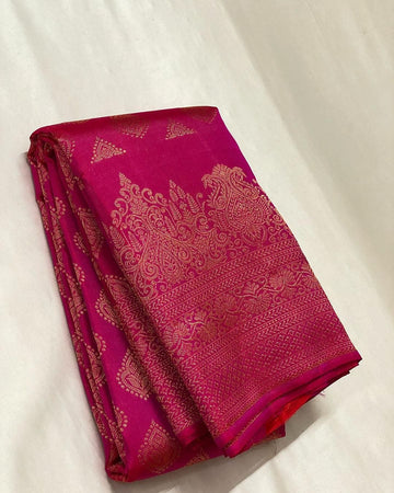 Royal Maroon Jacquard Saree for Women – Premium Festive, Party & Wedding Wear
