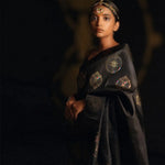 Luxury Black Jacquard Saree