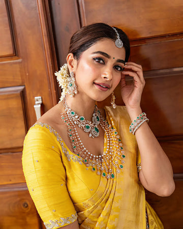 Sunshine Yellow Jacquard Saree – Radiant Woven Elegance for Festive Occasions