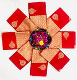 Radiant Red Jacquard Saree – Luxurious Woven Elegance for Festive & Bridal Moments