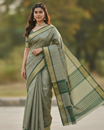 Mahendi Green Jacquard Saree