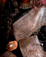 Premium Black Jacquard Saree