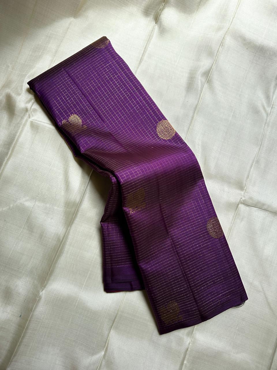 Wine Pink Jacquard Saree