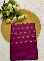 Wine Jacquard Saree