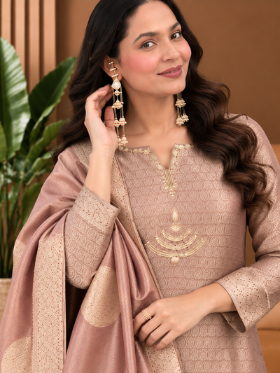 Women’s Banarasi Silk Suit Set with Dupatta – Elegant Ethnic Party Wear