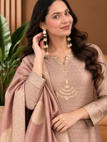 Women’s Banarasi Silk Suit Set with Dupatta – Elegant Ethnic Party Wear