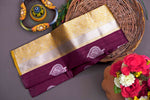 Maroon Jacquard Saree