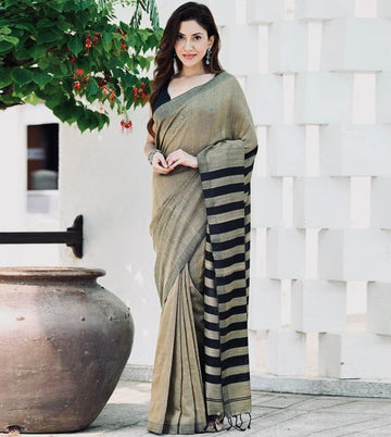 Elegant Mehendi Olive Jacquard Saree for Festive & Traditional Celebrations