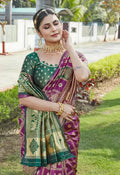 Graceful Purple Jacquard Saree – Premium Woven Traditional Wear for Festive & Party Occasions
