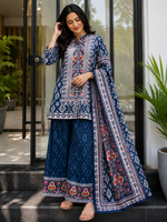 Women's Pure Natural Crape Floral Printed Co-Ord Set