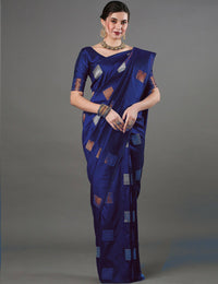 Purple Jacquard Saree – Luxurious Woven Elegance in a Royal Hue