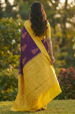 Purple Jacquard Saree